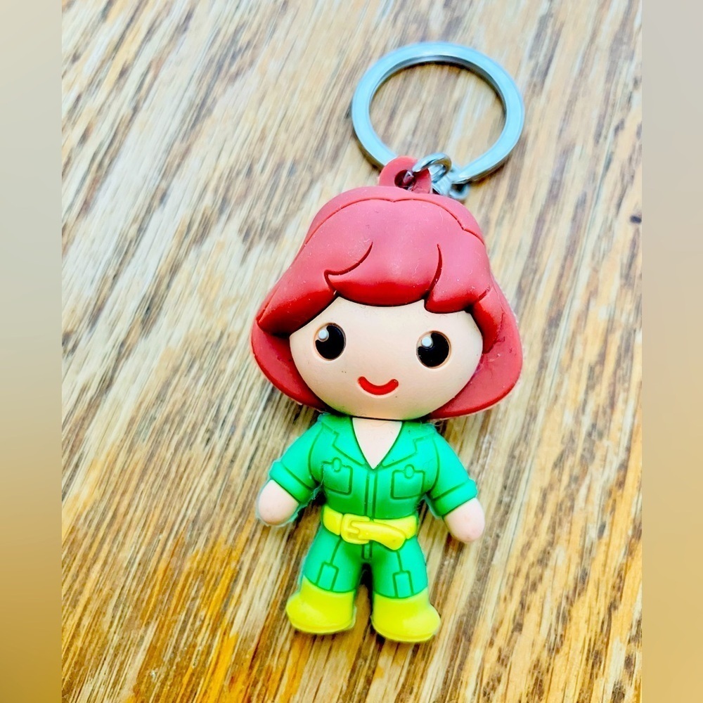 Teenage Mutant Ninja Turtles April O’Neil Keychain 2.5in 2015 Viacom